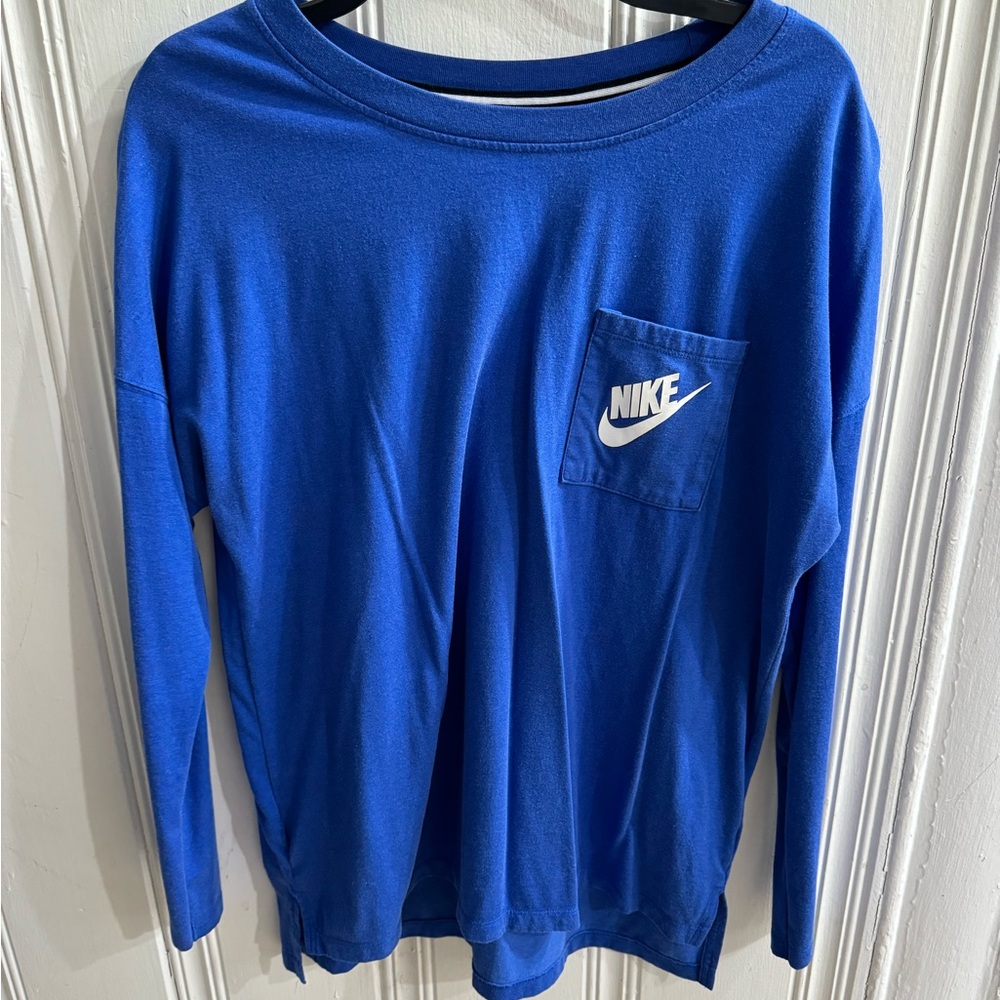 Nike Blue Long Sleeve Shirt